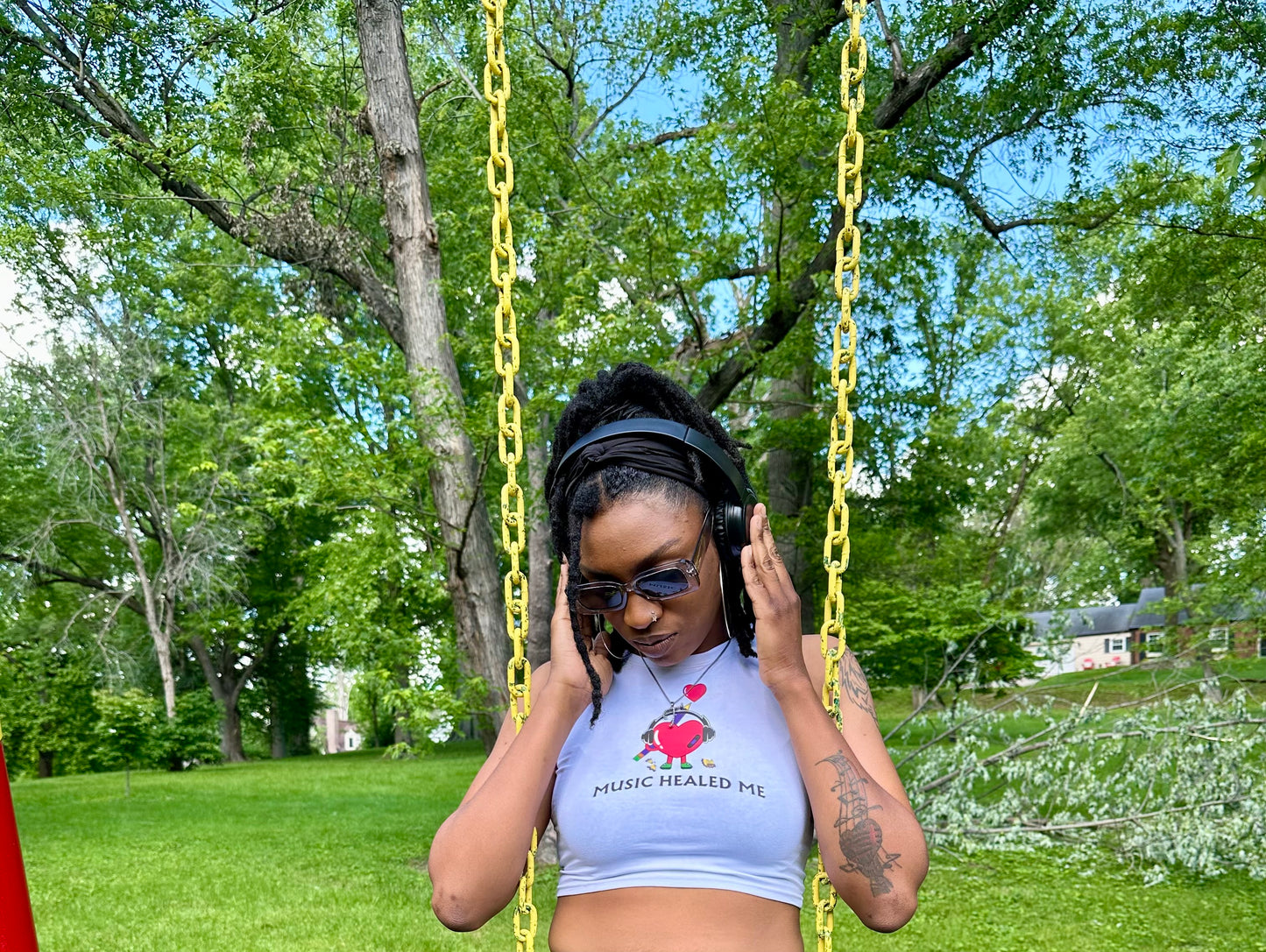 Music Healed Me Crop Top